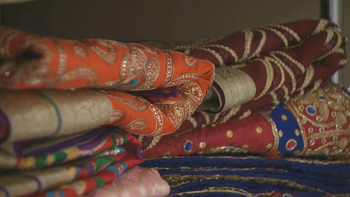 Cloths used to cover the Sikh holy book.