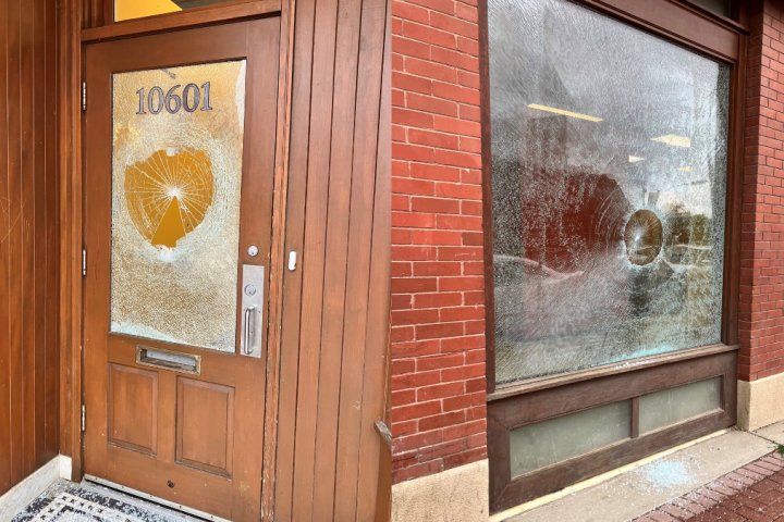 Smashed windows at historic site sparks Edmonton police investigation