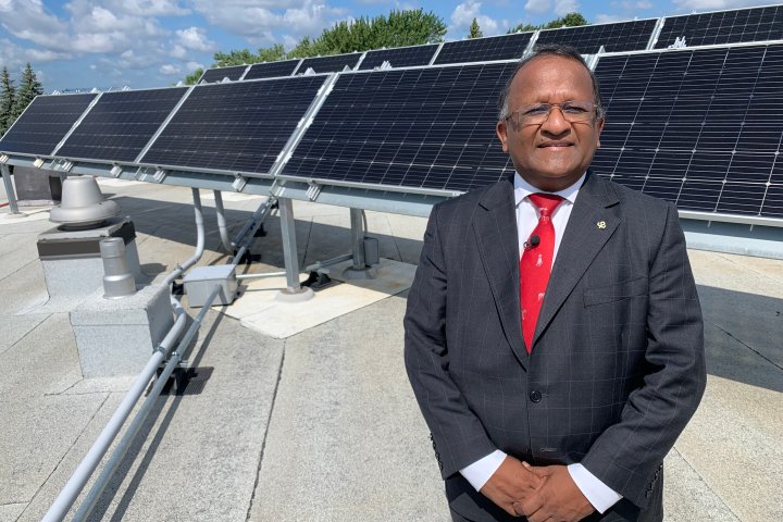 New solar panels providing additional energy to Montreal’s Saint-Laurent borough
