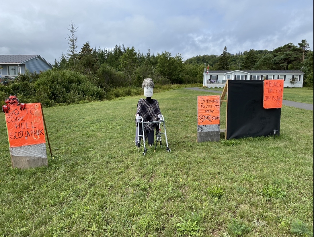 Residents have tried in vain to save the bank.