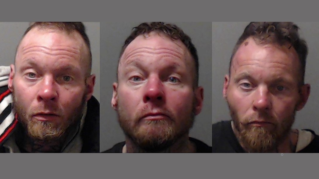 According to police, Justin Collins, 45, has generated over 421 police files with 64 charges against him since 2016.