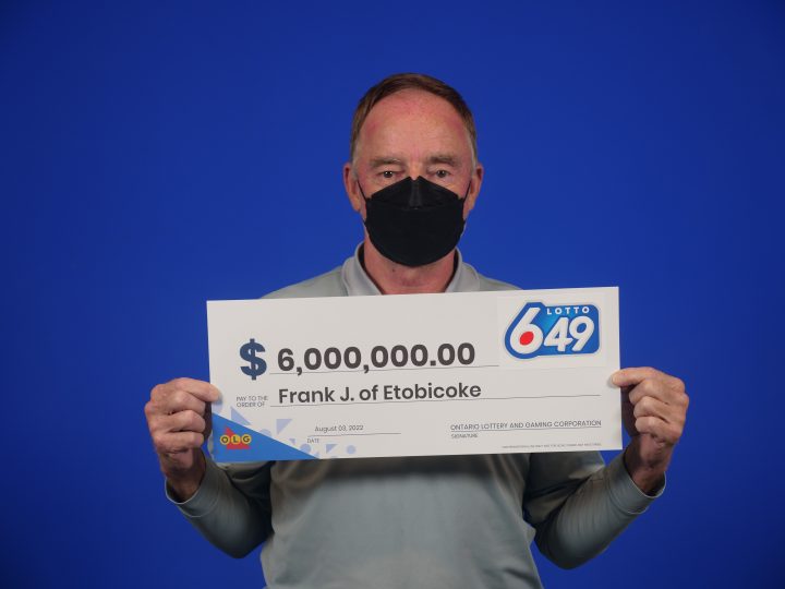 Frank Jarman won $6 million in the June 4 Lotto 6/49 draw.