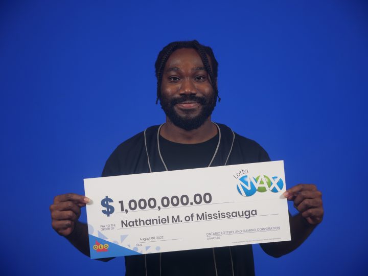 Nathaniel Marksman, 24, won $1 million in the June 3 Lotto Max draw.