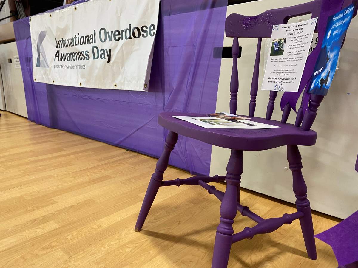 Event held in Regina for International Overdose Awareness Day.
