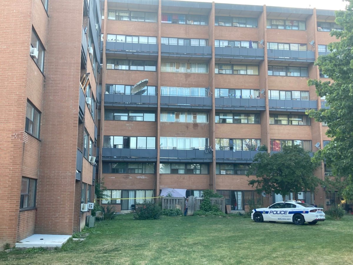 Police are investigating after a child fell from a balcony in Mississauga.