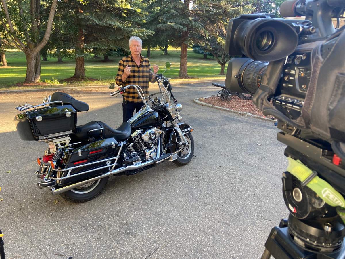 Global Edmonton anchor Gord Steinke on his last day with the station before retirement. Wednesday, Aug. 31, 2022.