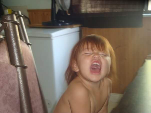 Noelle O'Soup as a baby