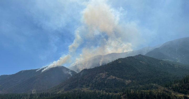 B.C.’s Southern Interior counts 5 wildfires of note currently burning