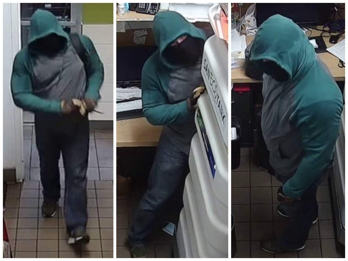 Peterborough County OPP are looking for a suspect who stole money from restaurant in Norwood and Marmora on Aug. 11, 2022.