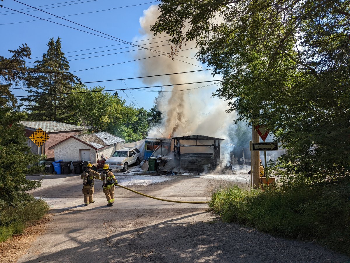 The Calgary Fire Department responded to reports of fire and smoke in the community of Ramsay on Aug. 17, 2022.