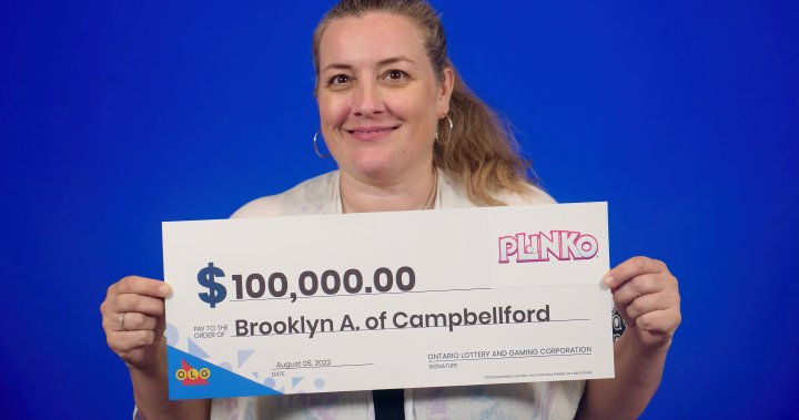 Campbellford resident claims $100,000 on Plinko lottery scratch ticket: OLG