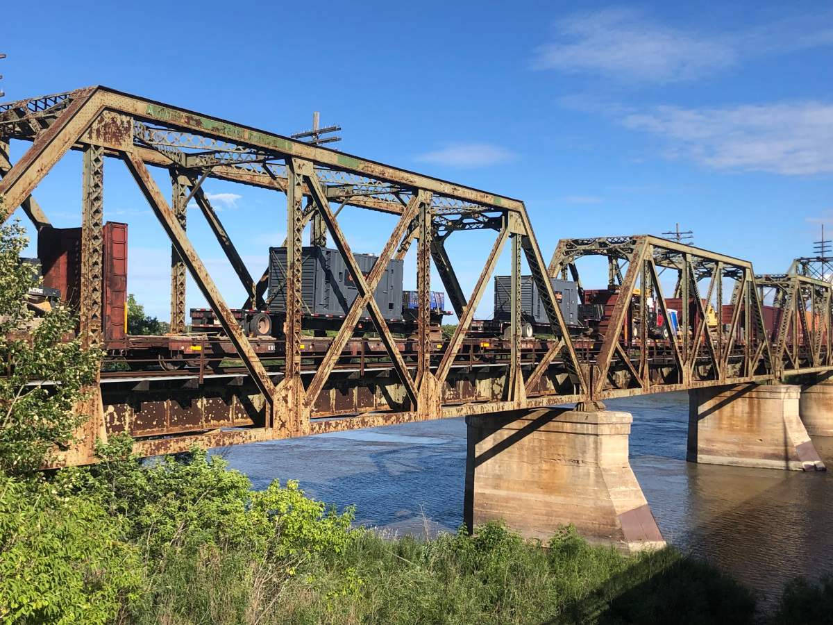 Train used to restore power to Pukatawagan