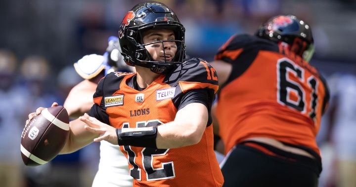 Nathan Rourke leads B.C. Lions into Calgary to face Stampeders in intriguing CFL matchup