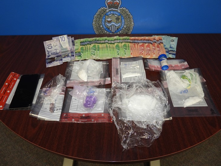 While conducting a search of the suspects vehicle, Sarnia, Ont., police seized over 33 grams of fentanyl, over 50 grams of methamphetamine, more than 13 grams of cocaine, three codeine pills, and $1,670 in cash. 