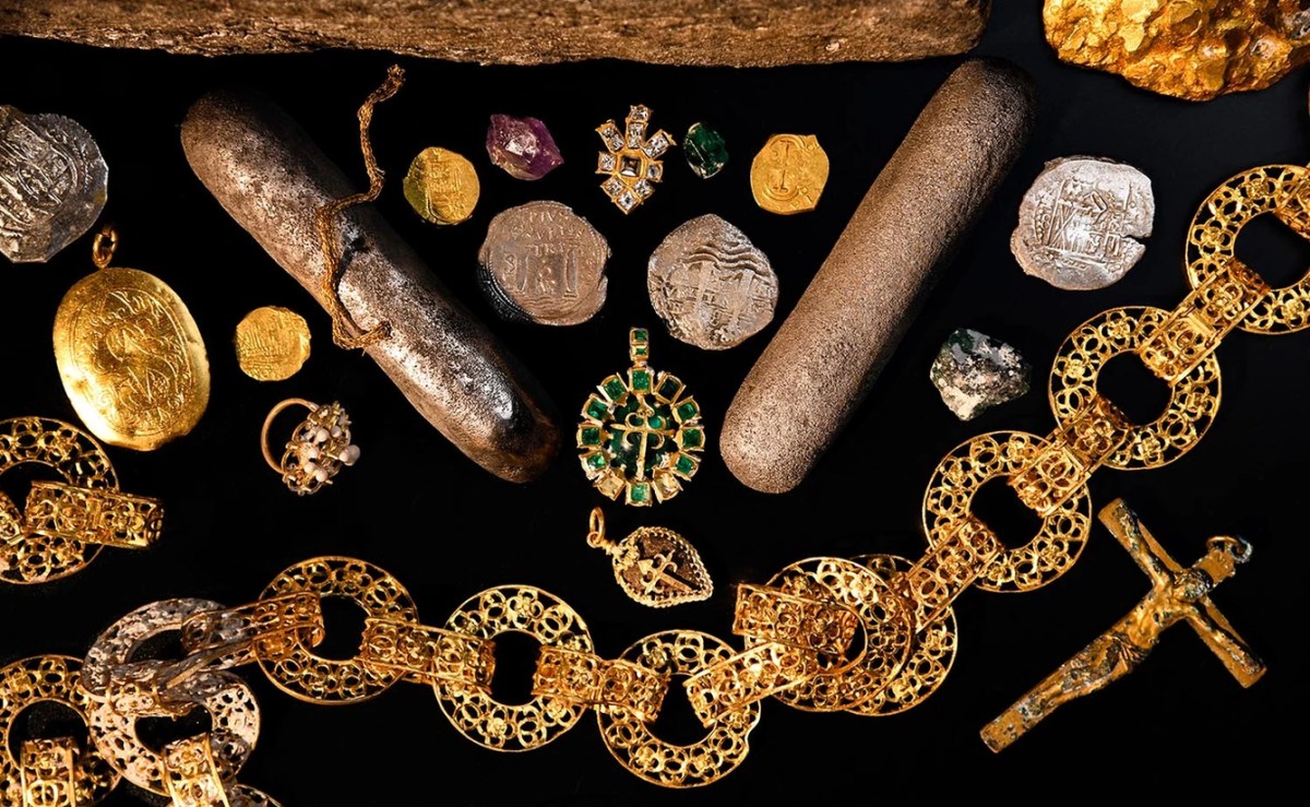 Artifacts recovered from the wreck of the Nuestra Señora de las Maravillas in the Bahamas.