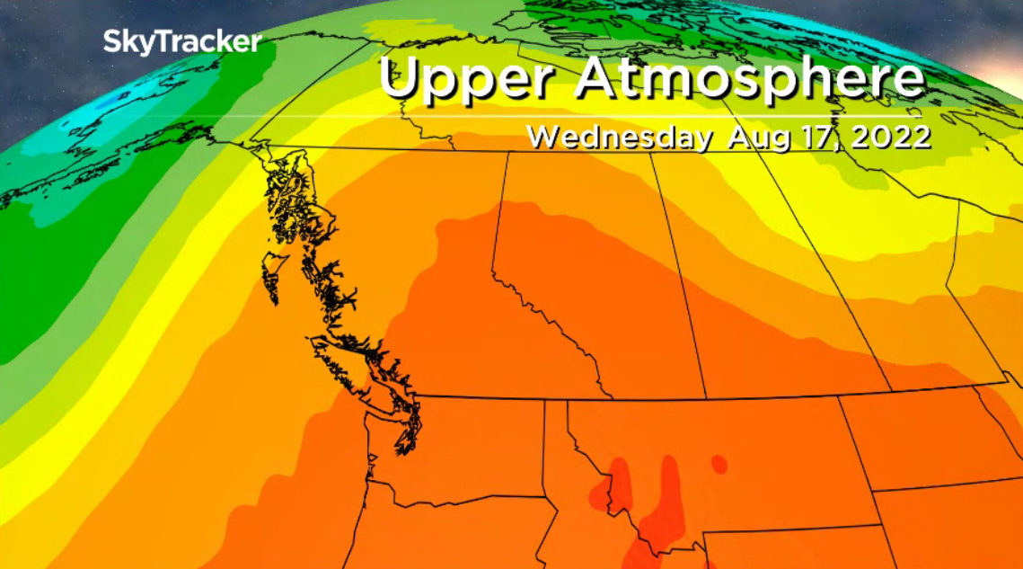 Upper ridge of high pressure brings back the heat next week.