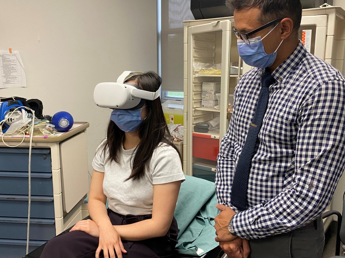 A new study underway through Lawson Health Research Institute and Children’s Hospital at London Health Sciences Centre (LHSC), using virtual reality (VR) to help pediatric patients manage painful procedures.