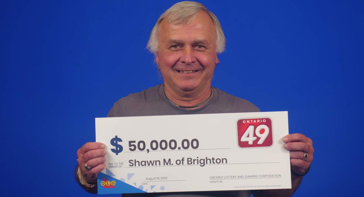 A Brighton, Ont., resident will use his $50,000 win for vacations. 