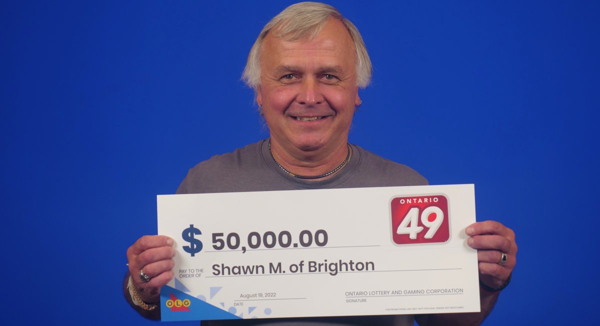 A Brighton, Ont., resident will use his $50,000 win for vacations. 