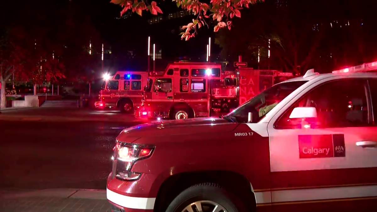 The Calgary Fire Department was called to Calgary city hall for reports of four fires allegedly set by a man who broke into the building on Aug. 2, 2022.