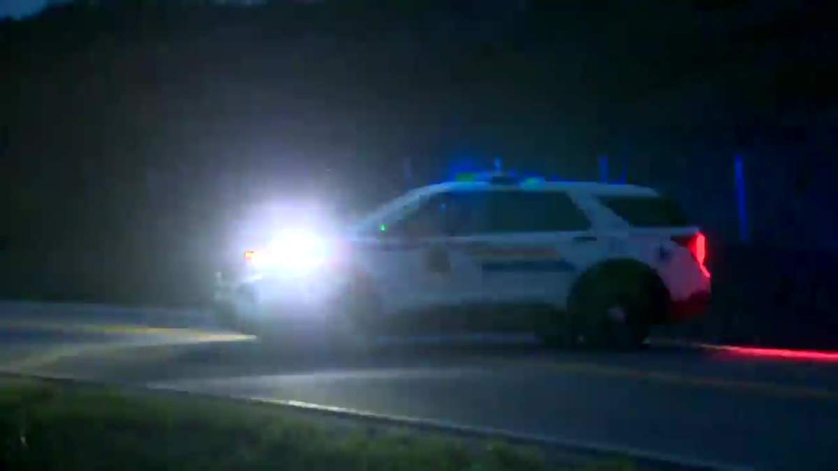 RCMP at the scene of a fatal motorcycle crash Aug. 19, 2022.