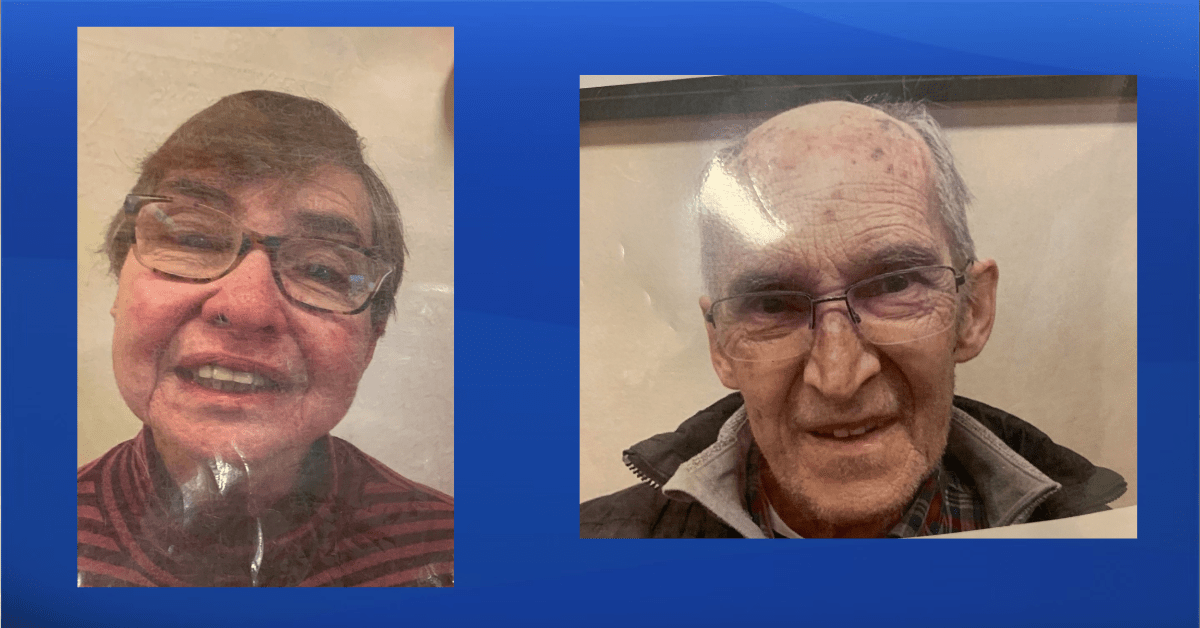 Edmonton police are searching for (L-R) Gail Buckley, 67, and Larry Clausen, 81, who were last seen at the Good Samaritan Dr. Gerald Zetter Care Centre around 7 p.m. on Aug. 10, 2022.