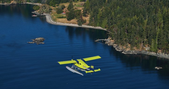 Harbour Air’s electric seaplane makes first test flight from B.C. mainland to Vancouver Island