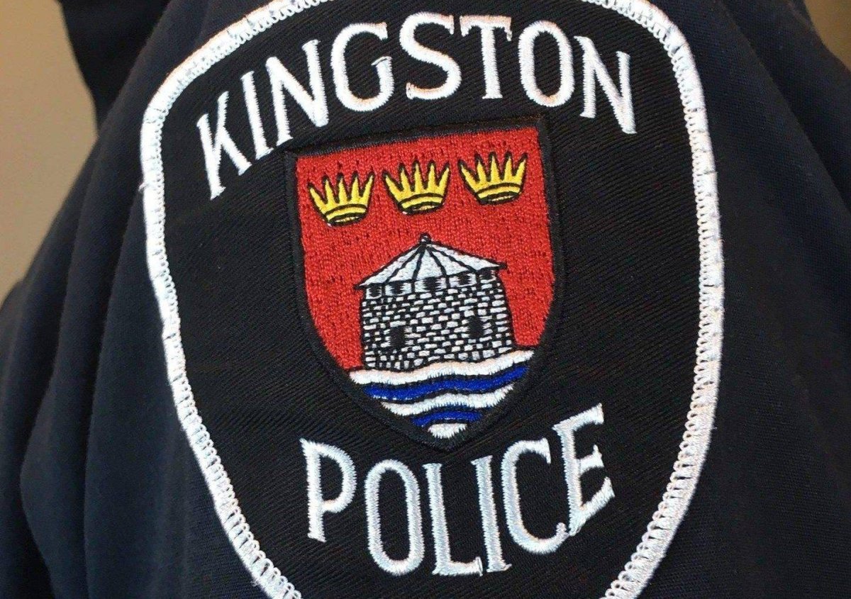 Kingston Police shoulder badge on the Kingston Police uniform