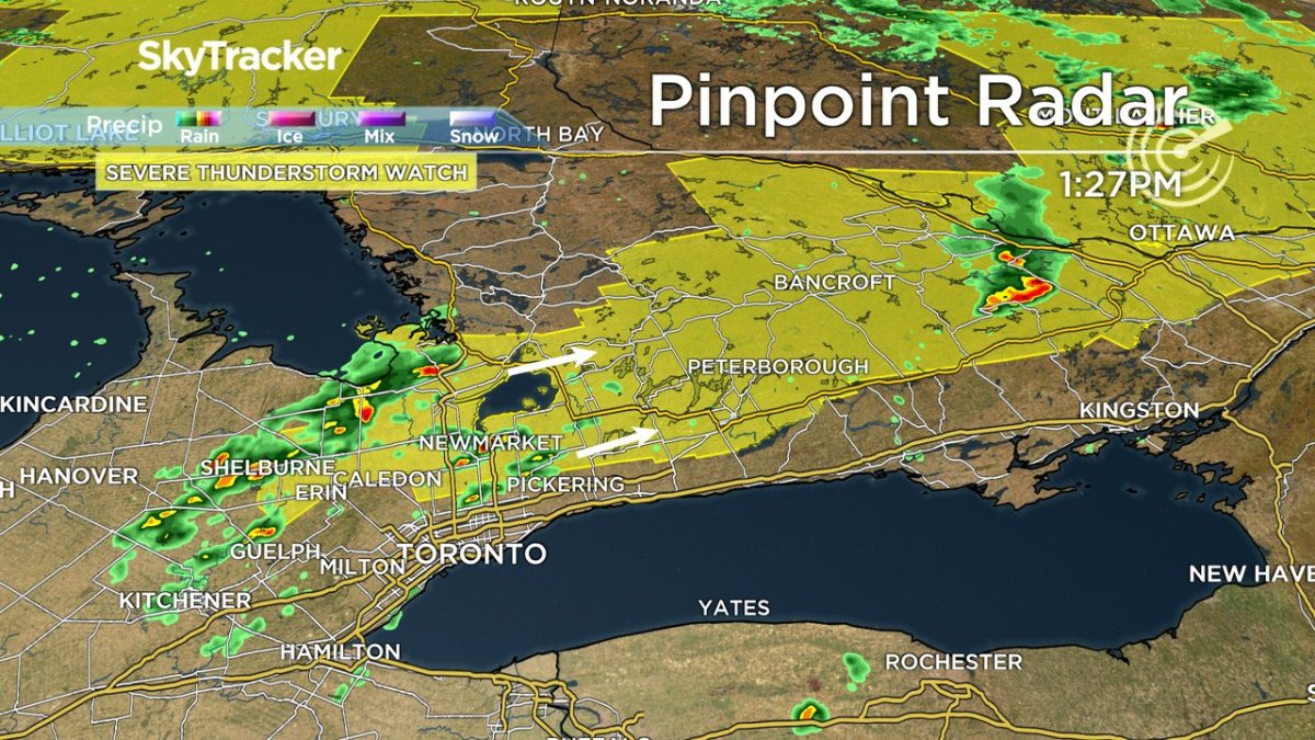 Environment Canada issues severe thunderstorm watch for large portion of Ontario - image