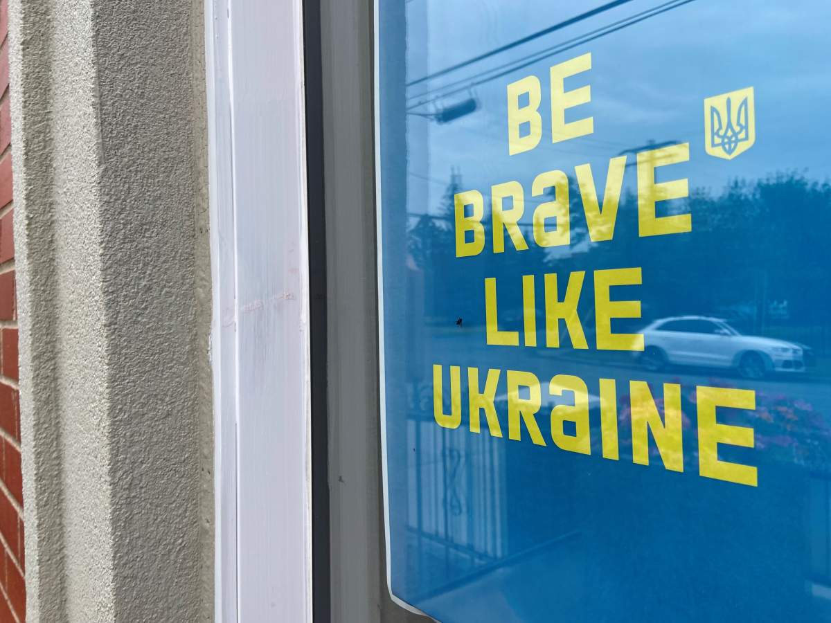 Sign outside Assumption of the Blessed Virgin Mary Ukrainian Catholic Church