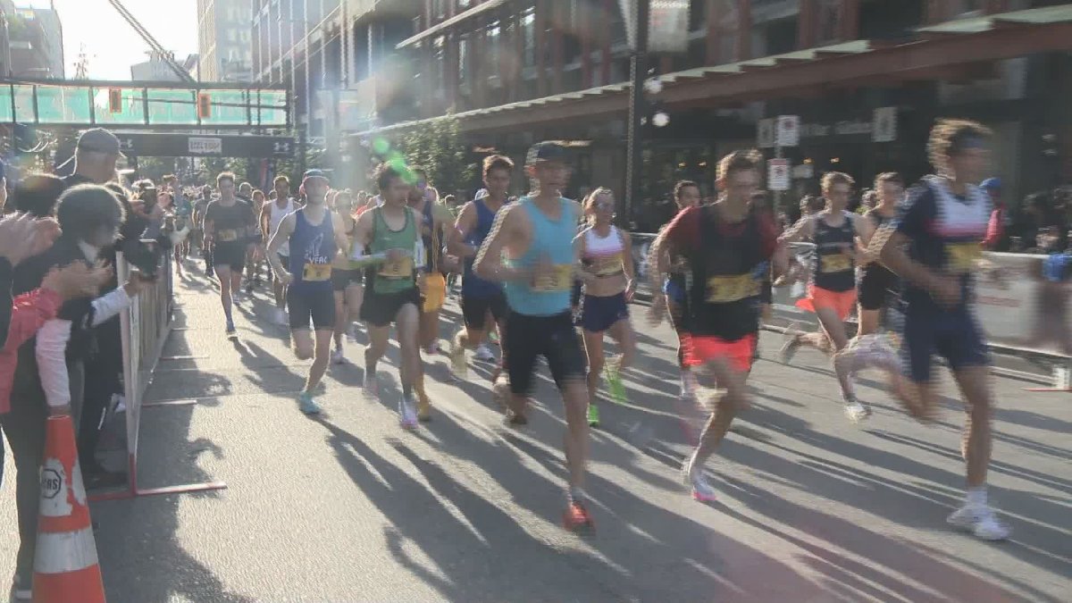 More than 2,600 runners assembled in Vancouver for a 10 kilometre run, Saturday morning.