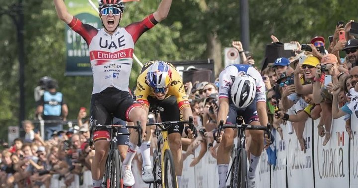 Pogacar outsprints elite pack to win cycling’s Montreal Grand Prix
