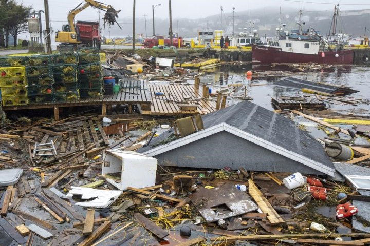 Residents of coastal N.L. town sift through rubble of their homes after Fiona
