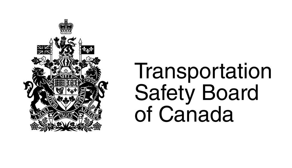 The Transportation Safety Board logo is seen in this undated handout photo. THE CANADIAN PRESS/HO-TSB *MANDATORY CREDIT*.