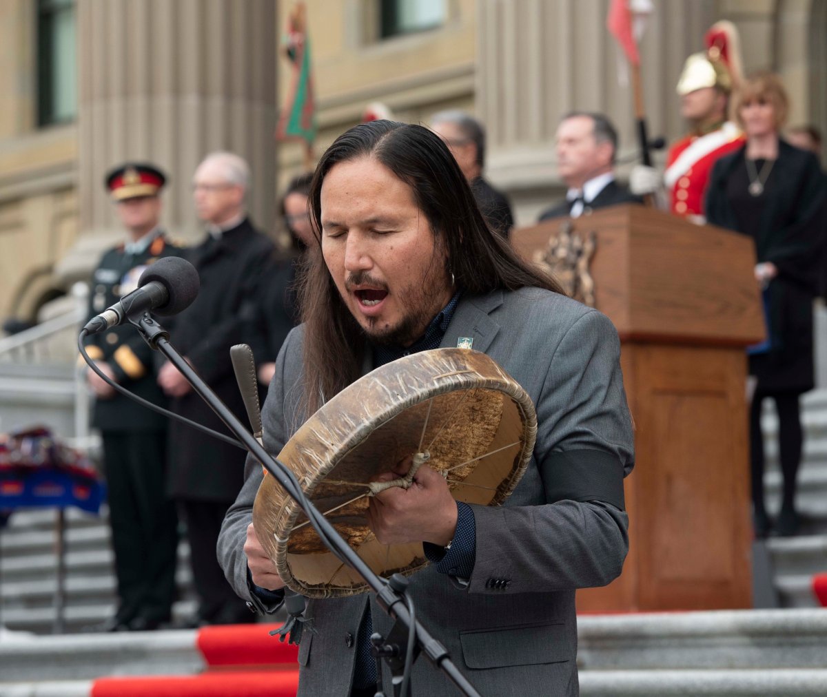 The Alberta government held a memorial for Queen Elizabeth II at the provincial legislature on Sept. 19, 2022. 