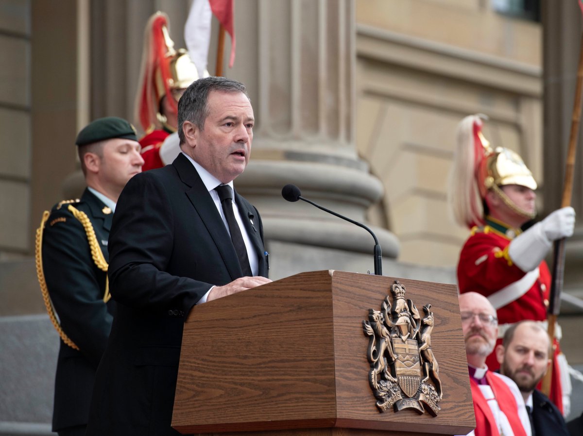 The Alberta government held a memorial for Queen Elizabeth II at the provincial legislature on Sept. 19, 2022. 