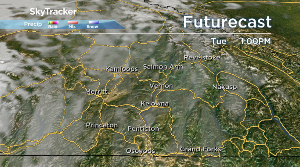 A few higher thin clouds Tuesday won't completely obscure the sun shining through.