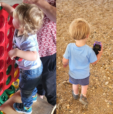 19-month-old Lennon after his hair was cut without permission from Bajwa's Childcare. Courtesy: Jana Nyland / Mother.