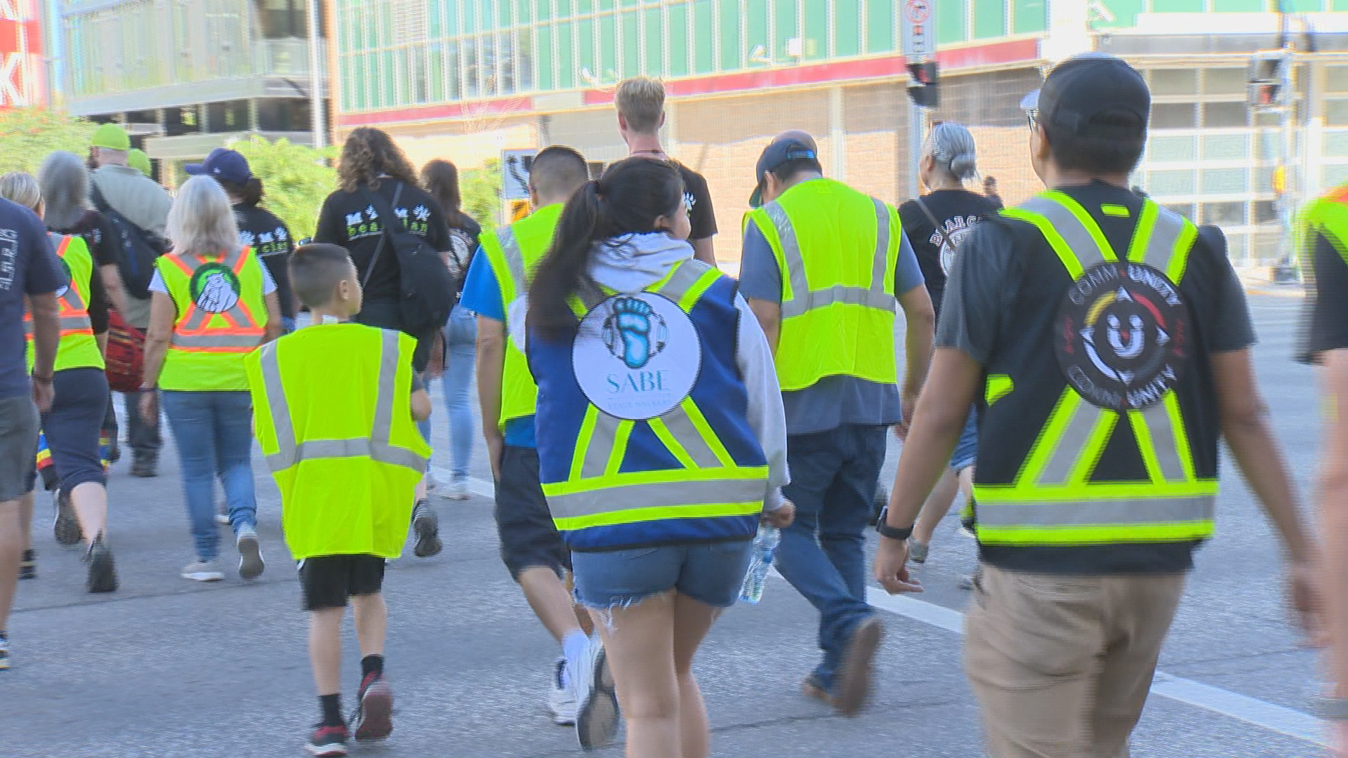 About 200 people from several foot patrols supporting some of Winnipeg's most vulnerable joined forces Saturday, signalling they're ready to collaborate even more to help those in need and reduce crime.