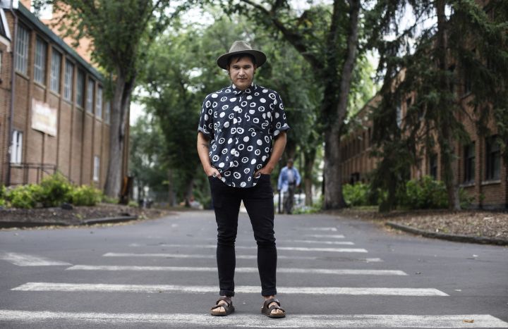 Griffin Poetry Prize winner Billy-Ray Belcourt pictured in in Edmonton on Friday, August 16, 2019.