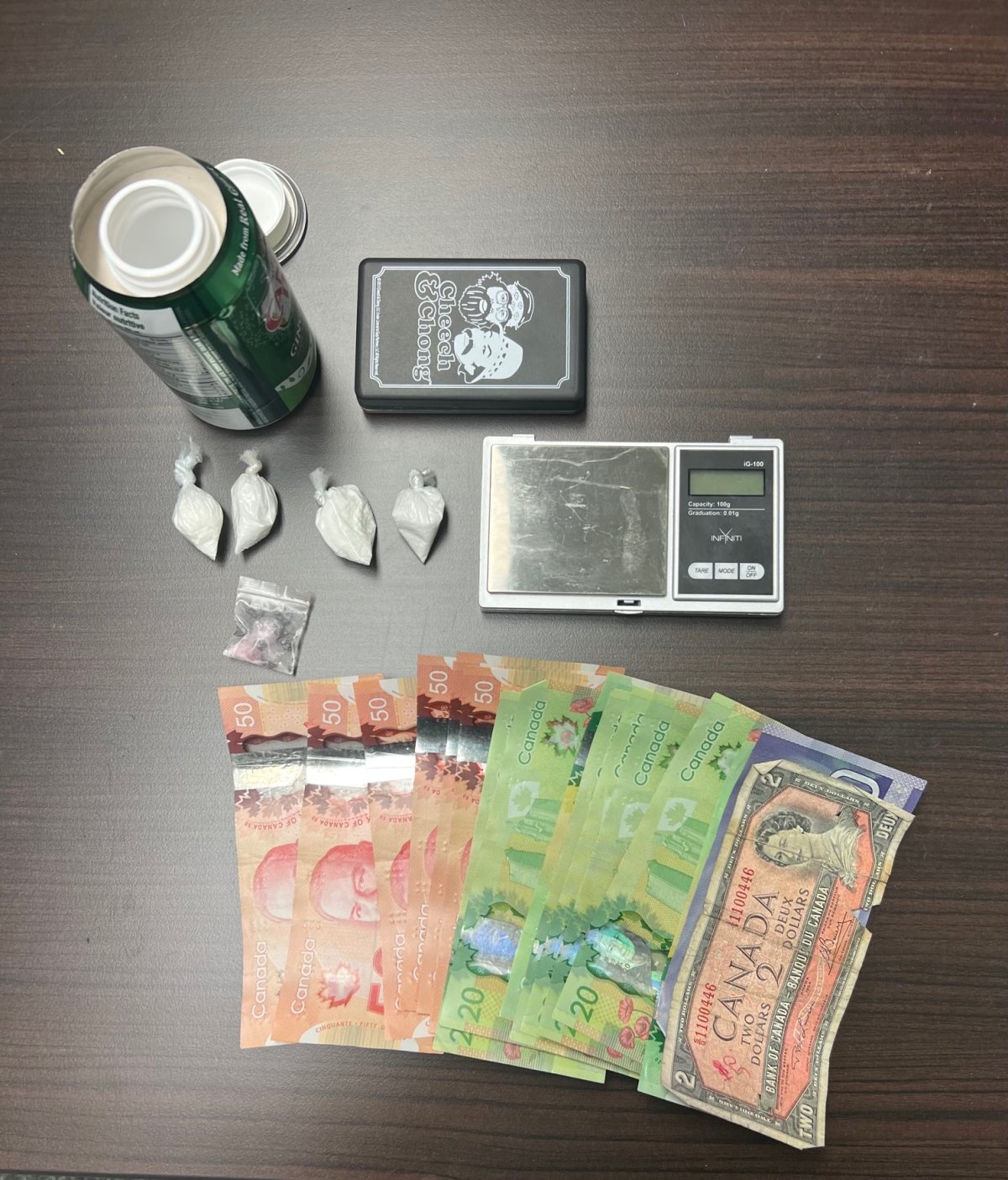 Contraband seized by Manitoba RCMP.