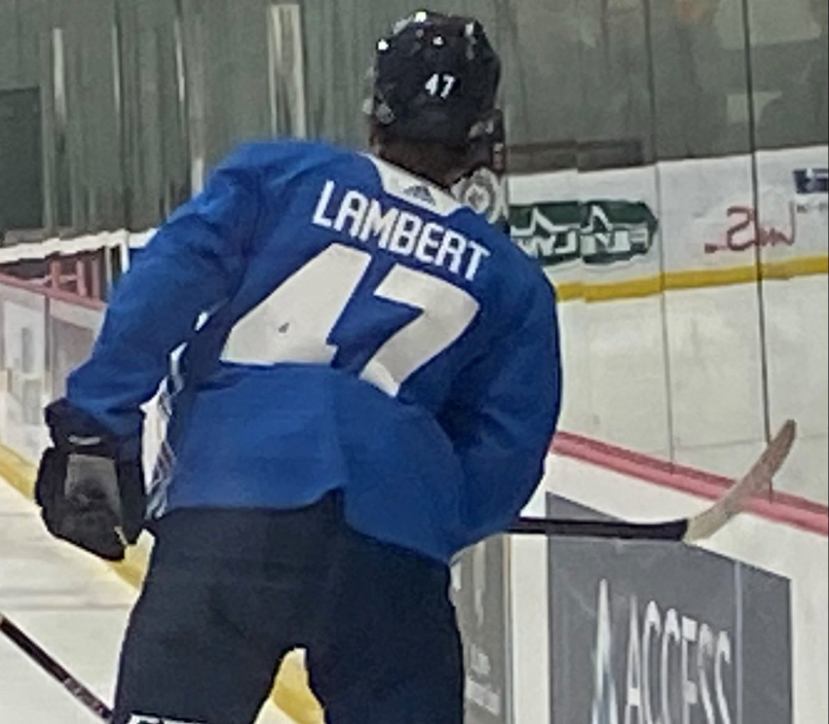Winnipeg Jets 2022 first round draft pick Brad Lambert.