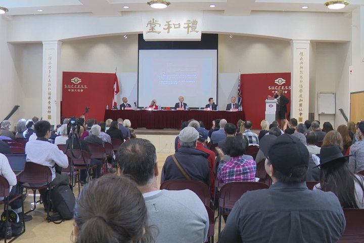 Vancouver’s 5 mayoral candidates debate safety, homelessness in Chinatown