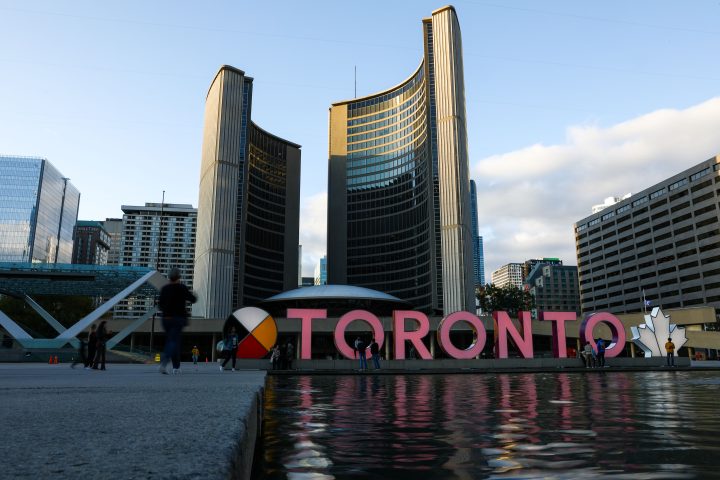 The Toronto sign in Nathan Phillips Square will be illuminated orange to commemorate National Day for Truth and Reconciliation in Toronto.