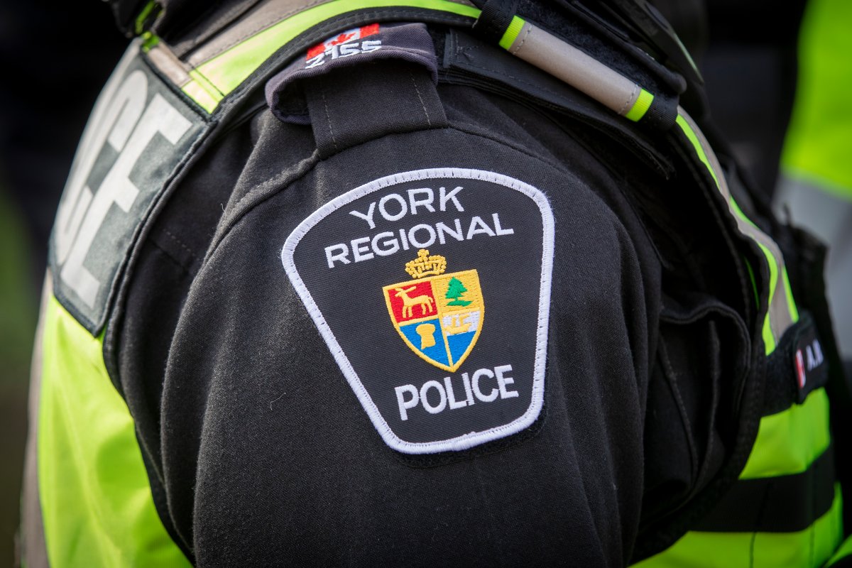 York Regional Police officer pictured in Kingston, Ontario on Saturday October 23, 2021. THE CANADIAN PRESS IMAGES/Lars Hagberg.