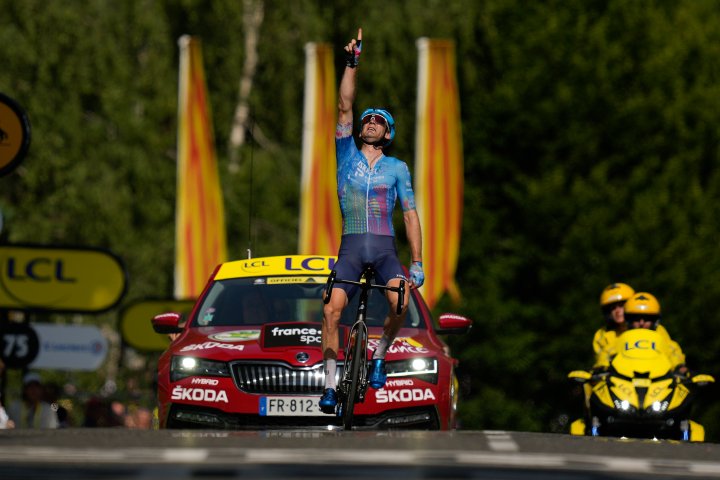 Canadian rider Hugo Houle gears up for next race back home after Tour de France stage win