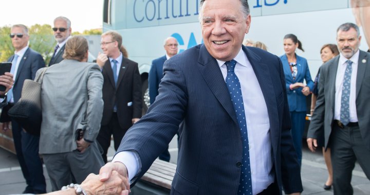 CAQ leader heads to Montreal riding held for decades by Liberals but now up for grabs