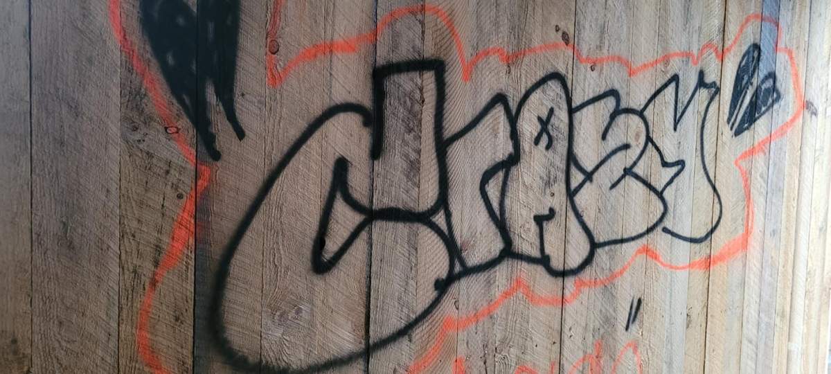 Vandals struck at the Vaughan Creek Covered Bridge only days before its official opening.