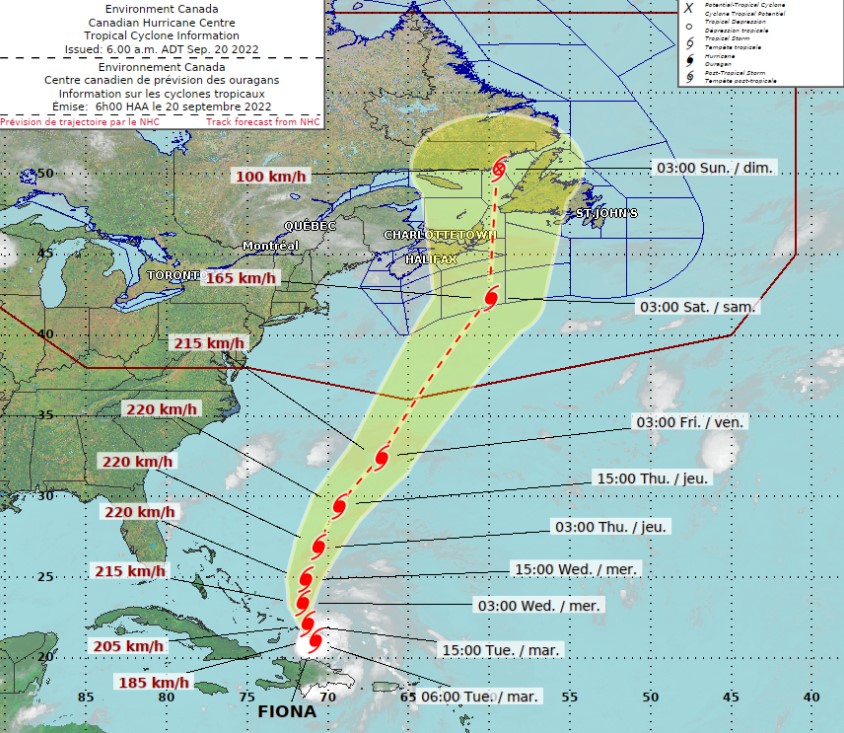 Environment Canada Hurricane Fiona