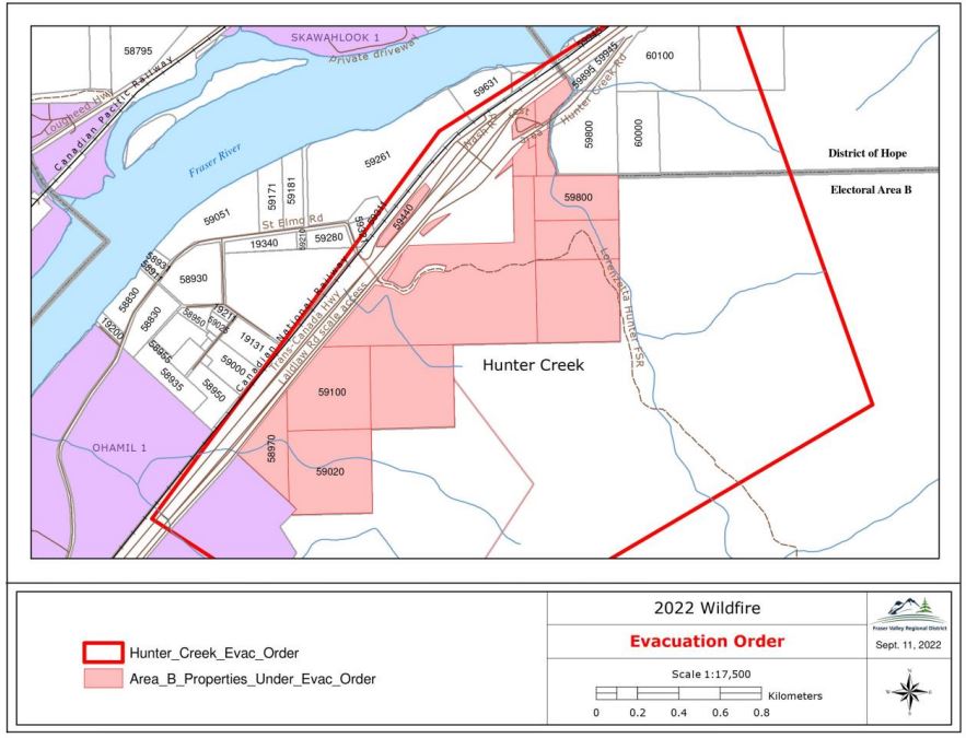 Flood Falls Trail Wildfire In Hope B C Balloons To 459 Hectares   Evacuation Alert Hope 1 